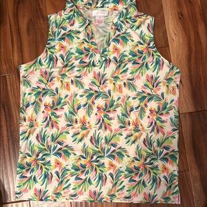 Floral Sleeveless Top - Multicolor